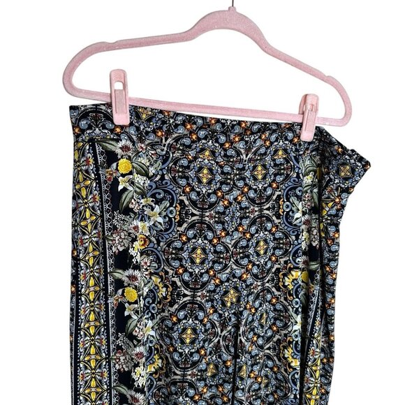 White House Black Market Floral Wide Leg Pants - Picture 8 of 11